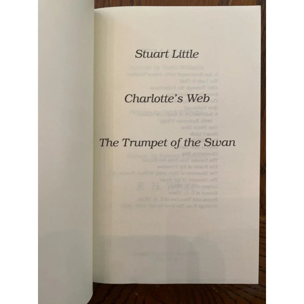 E.B. White 3 Novels In 1 - Charlotte's Web , Stuart Little - Picture 4 of 9